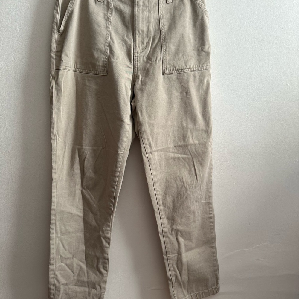 St. John's Bay Women's Straight Leg Pants in Beige